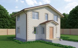Проект дома из теплоблоков 78 2 9 M2